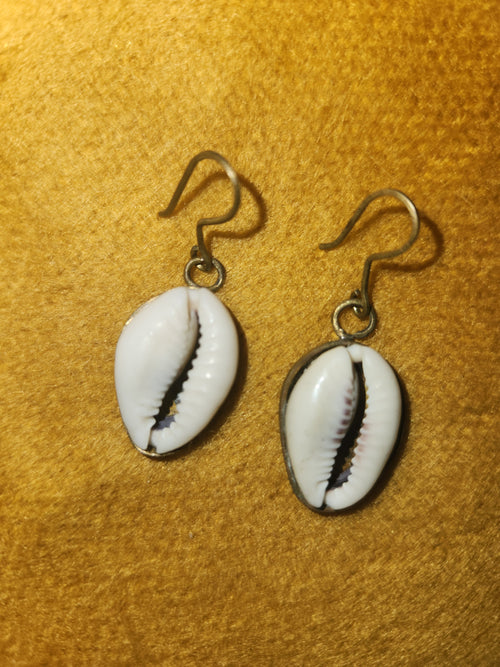 Boucles d'oreilles "Cauris Nature"