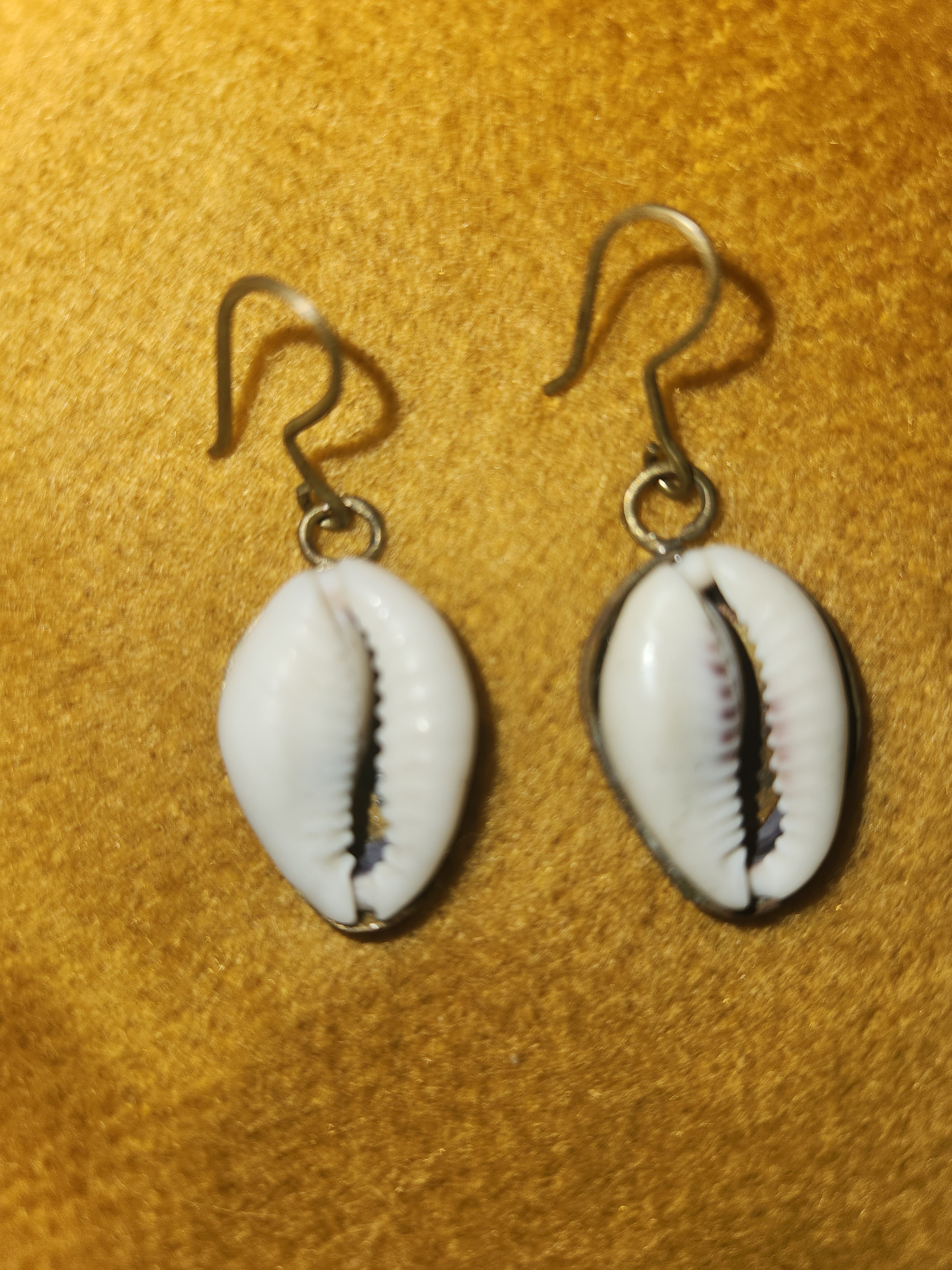 Boucles d'oreilles "Cauris Nature"