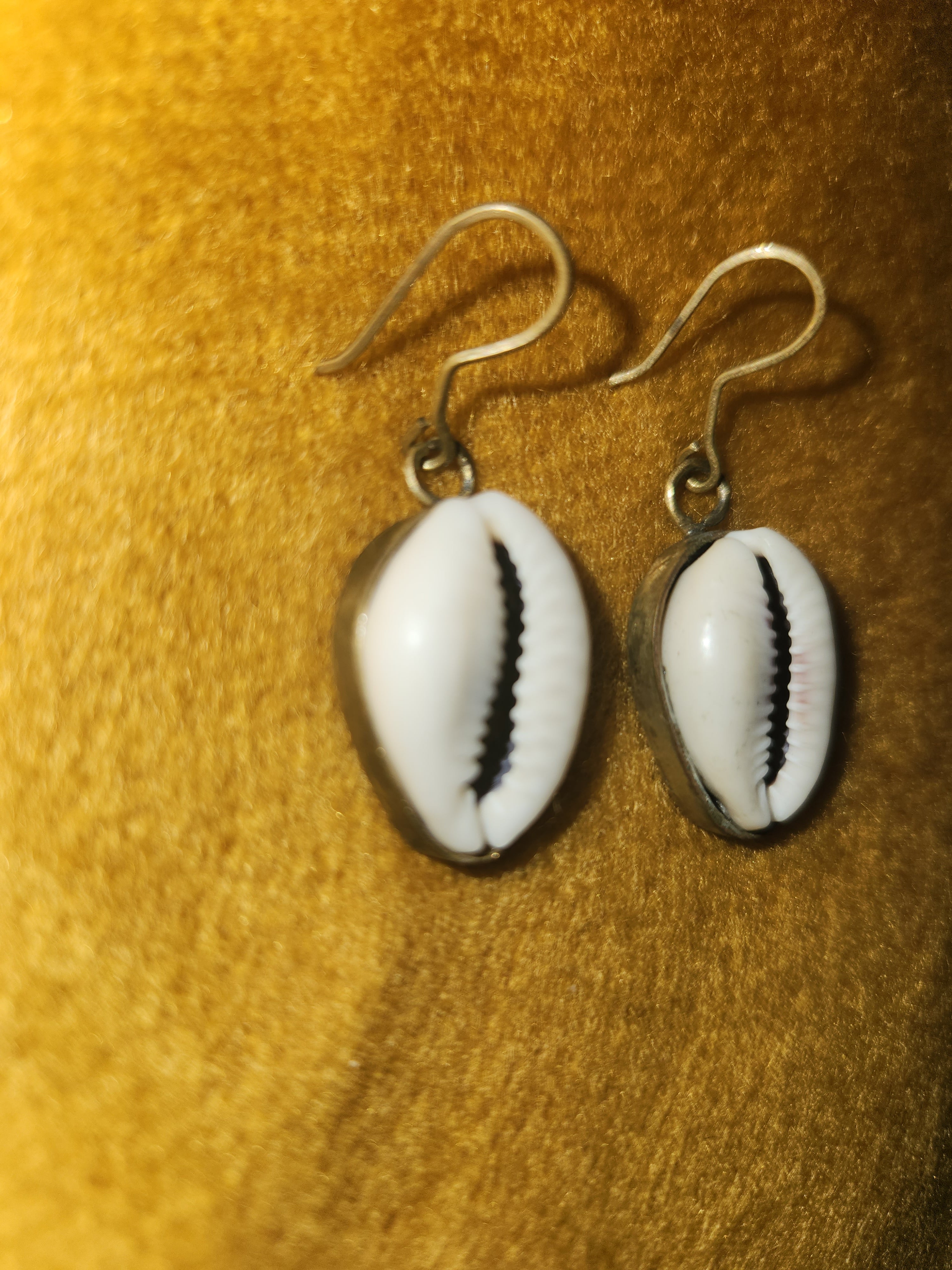 Boucles d'oreilles "Cauris Nature"