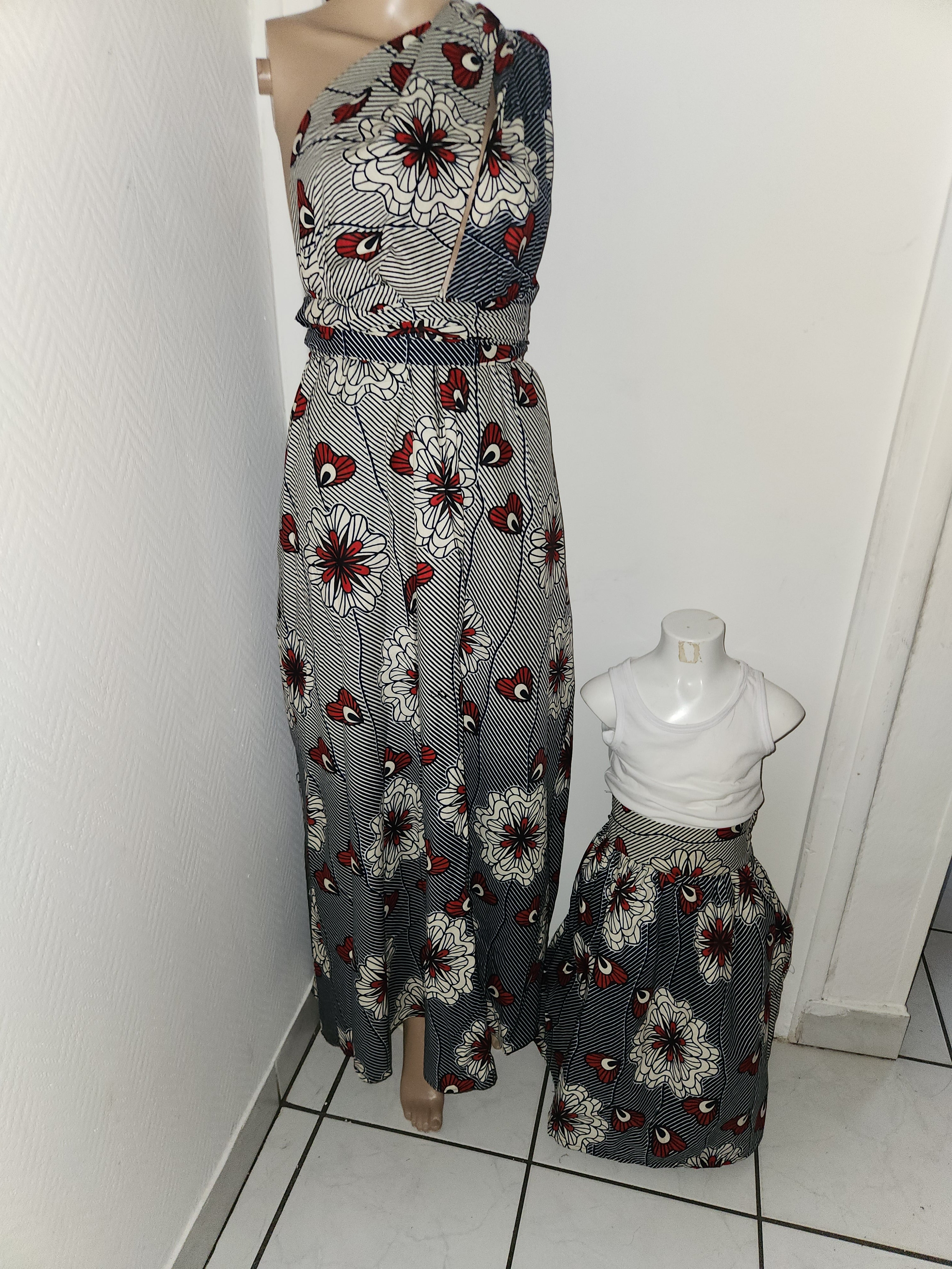 Robe longue en wax Multi- Styles