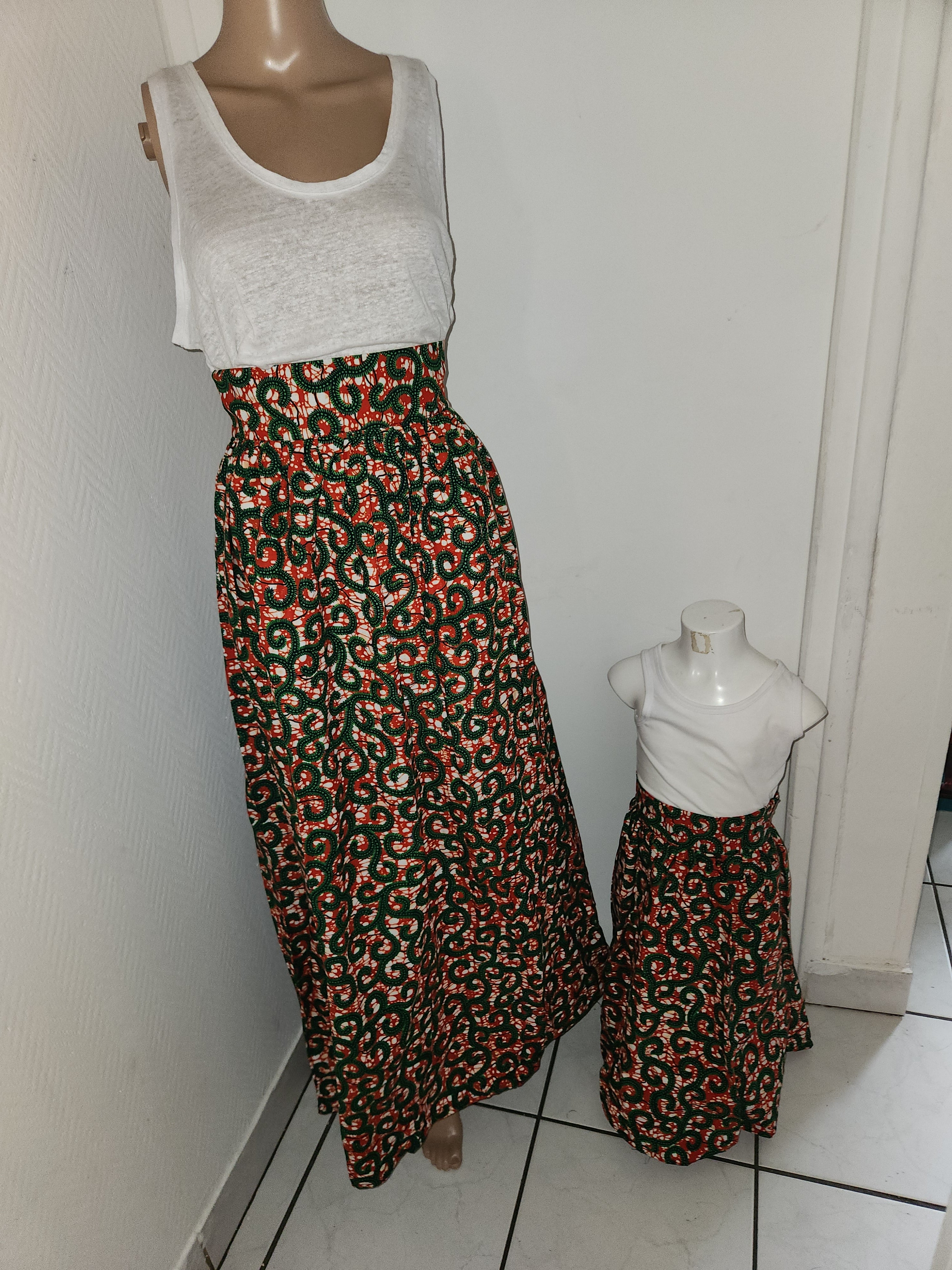 Ensemble "Complicité" - Jupe Mère & Fille