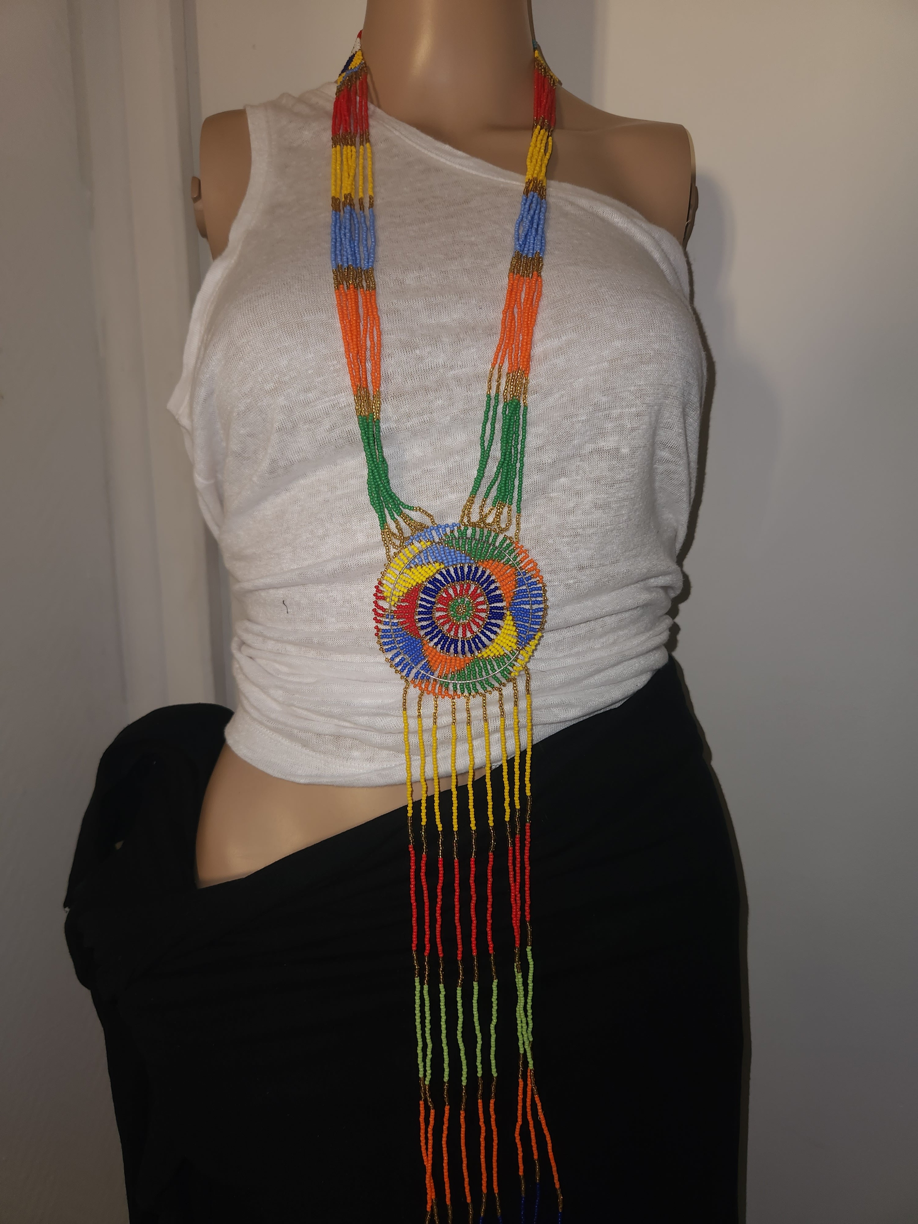 Collier Multicolore Africain - Style Unique