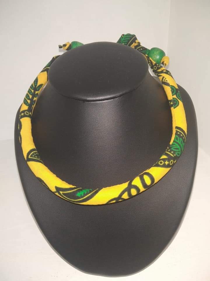 Collier ethnique en wax