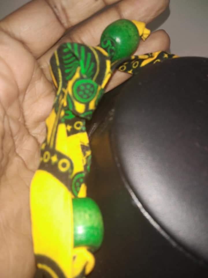 Collier ethnique en wax