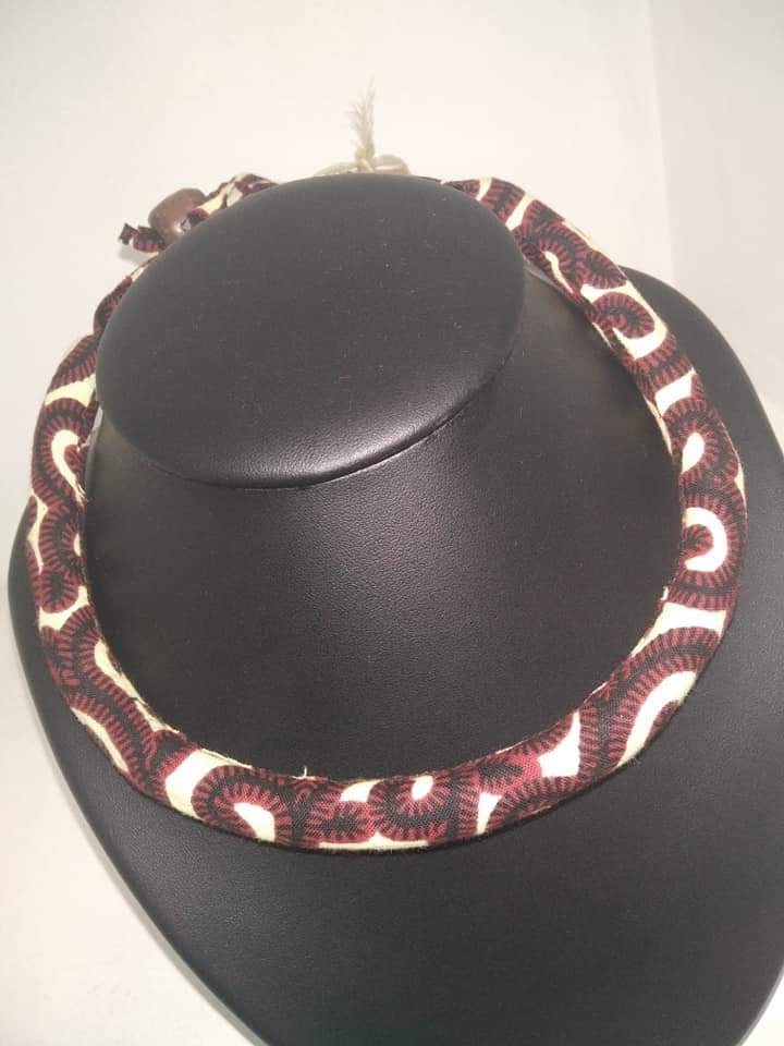 Collier ethnique en wax