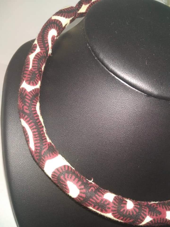 Collier ethnique en wax