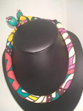 Collier ethnique en wax