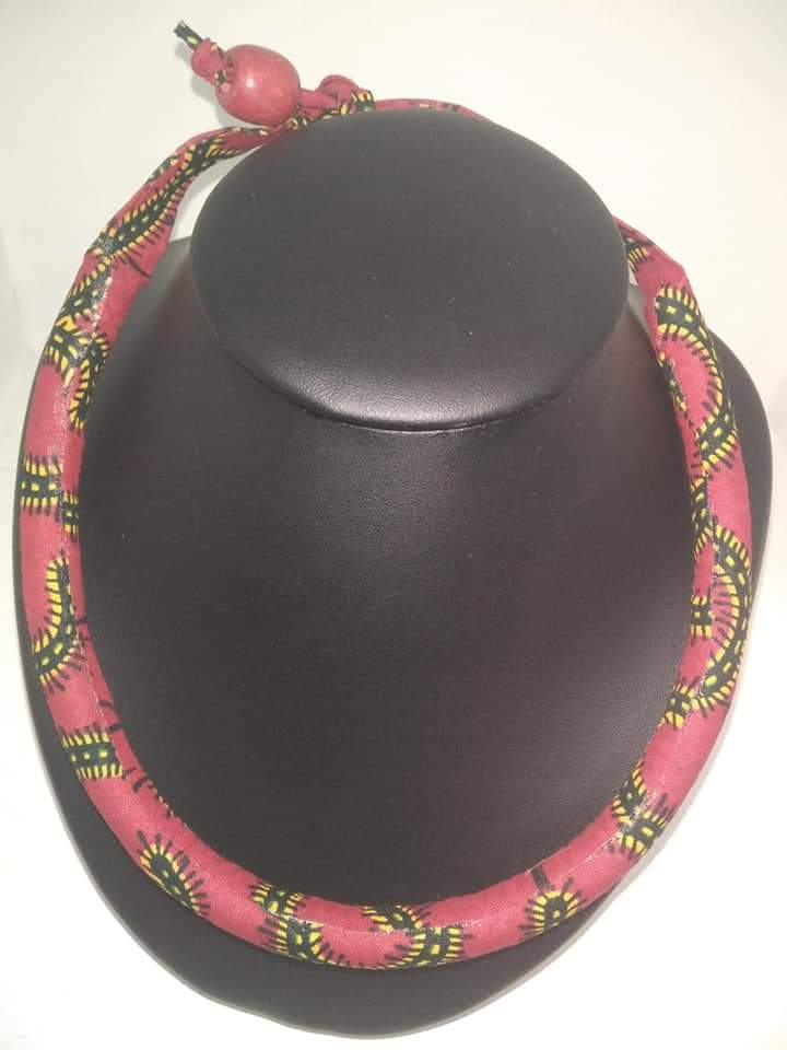 Collier ethnique en wax