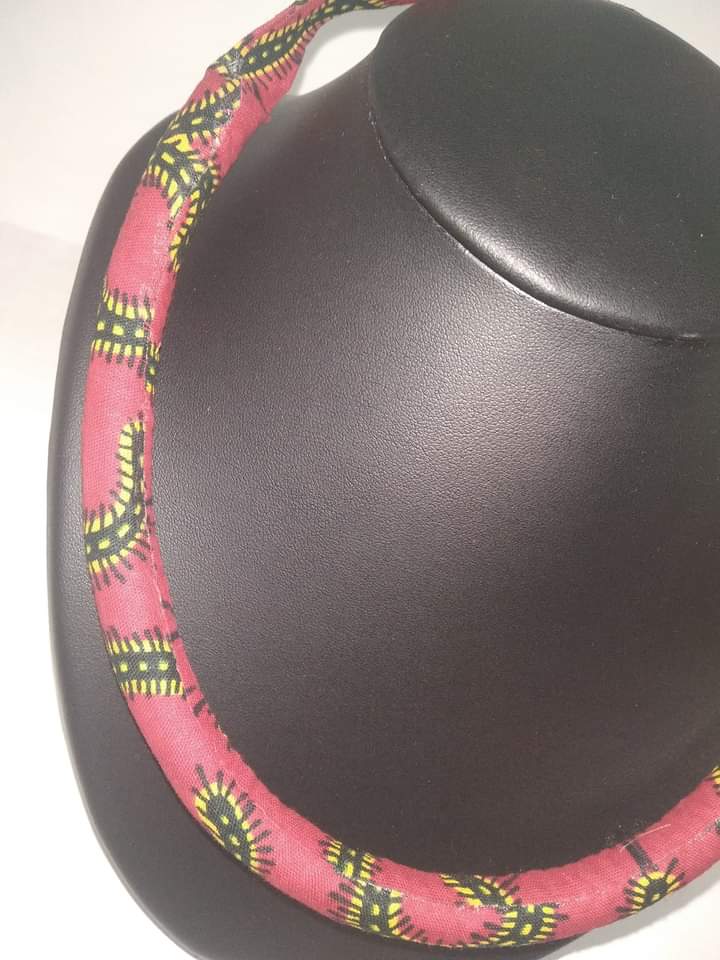 Collier ethnique en wax