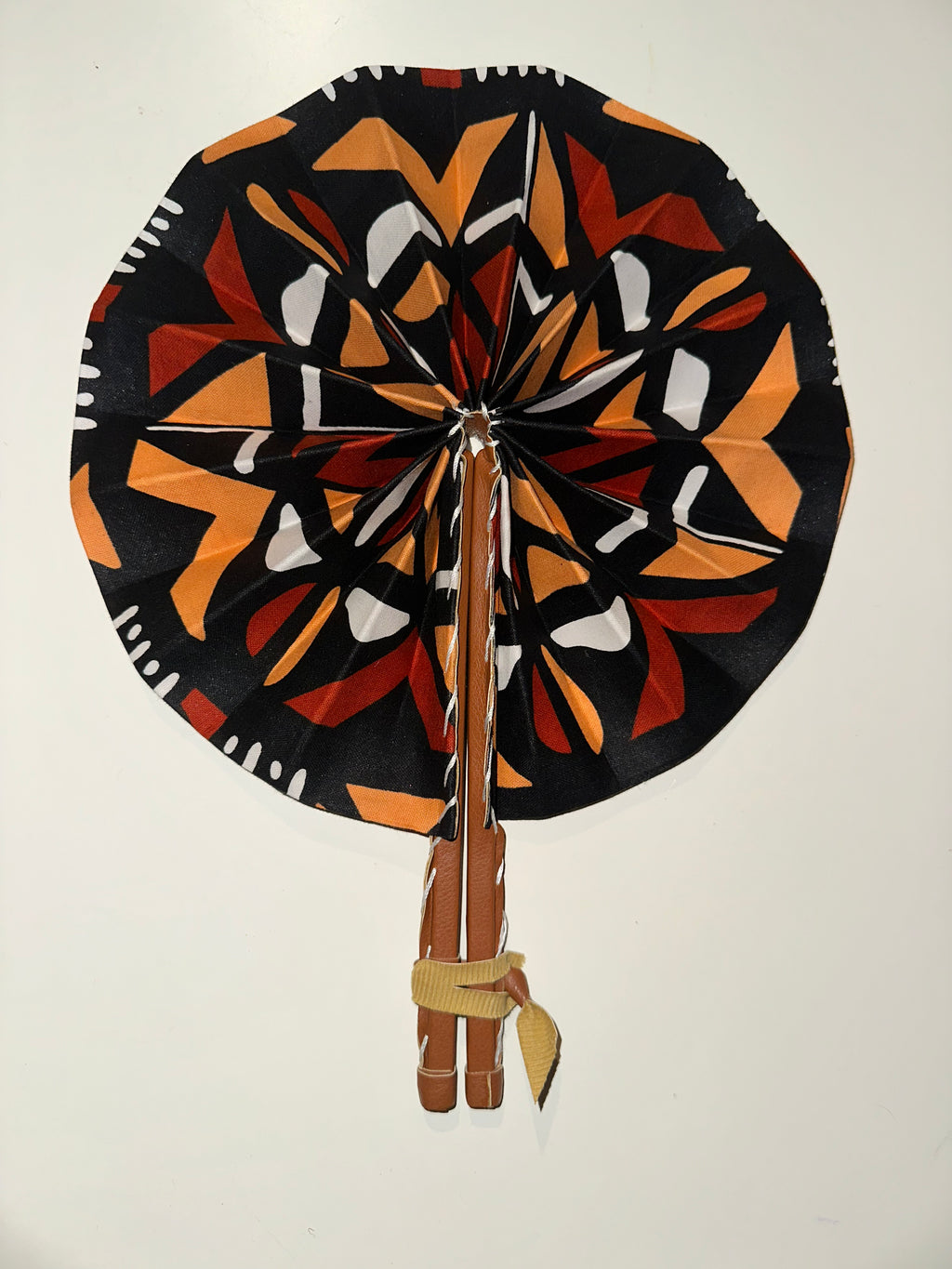 Eventail Africain - Tons marron, multicouleur