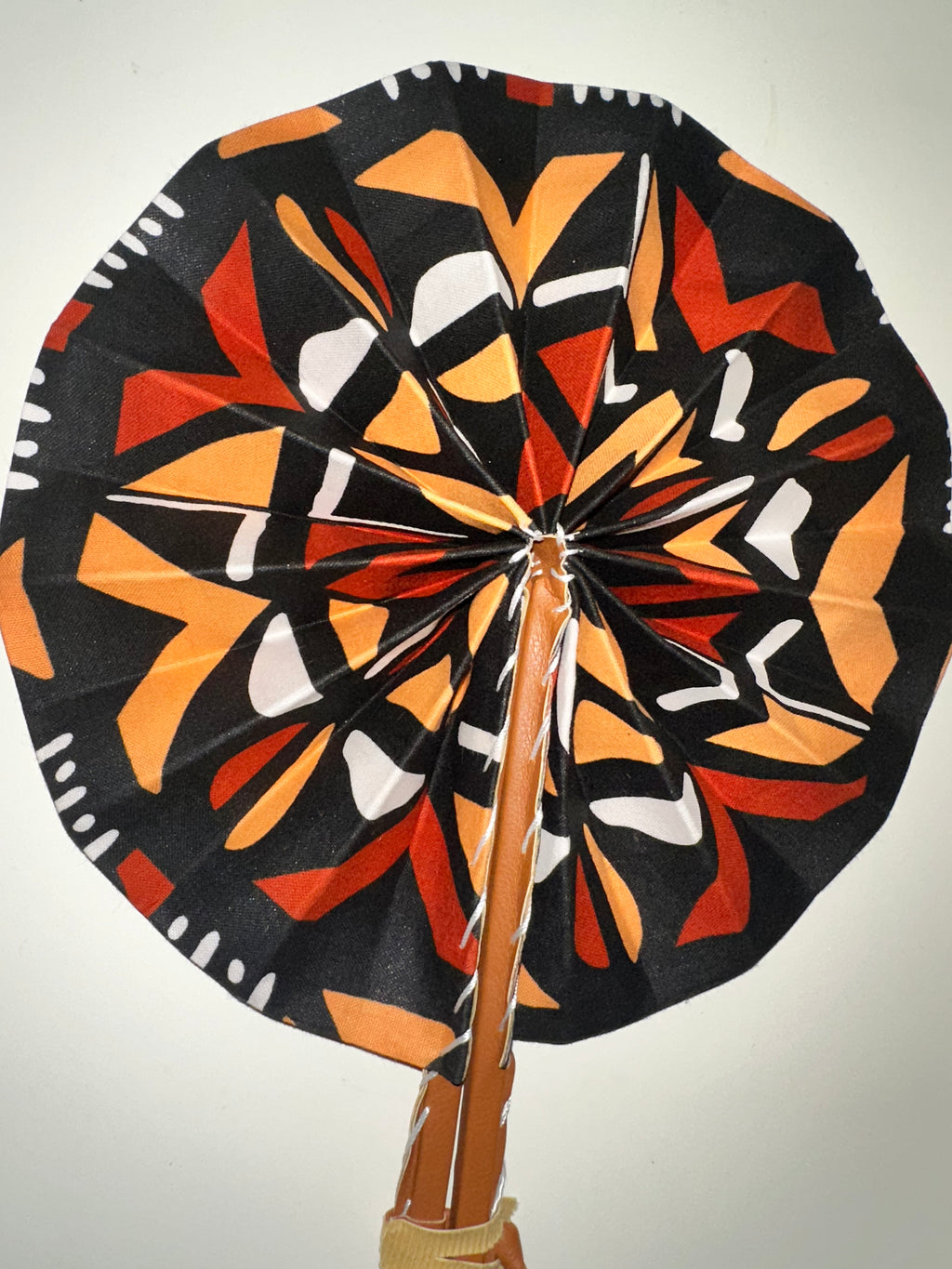 Eventail Africain - Tons marron, multicouleur