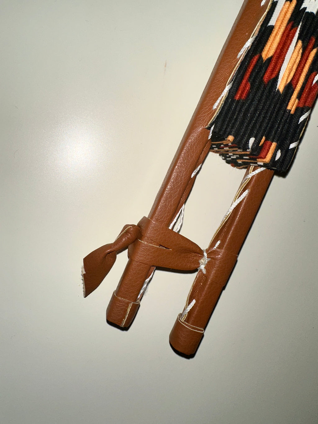 Eventail Africain - Tons marron, multicouleur