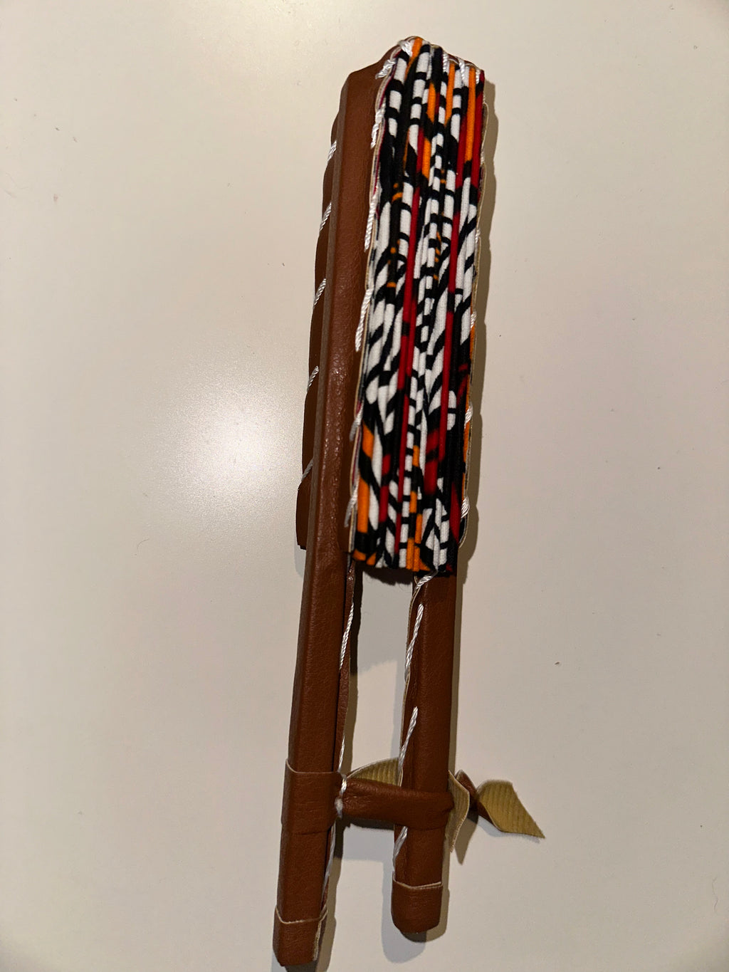 Eventail Africain - Rouge et Orange ( Fleurs de mariage)