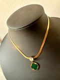 Collier "Trèfles Emeraudes"