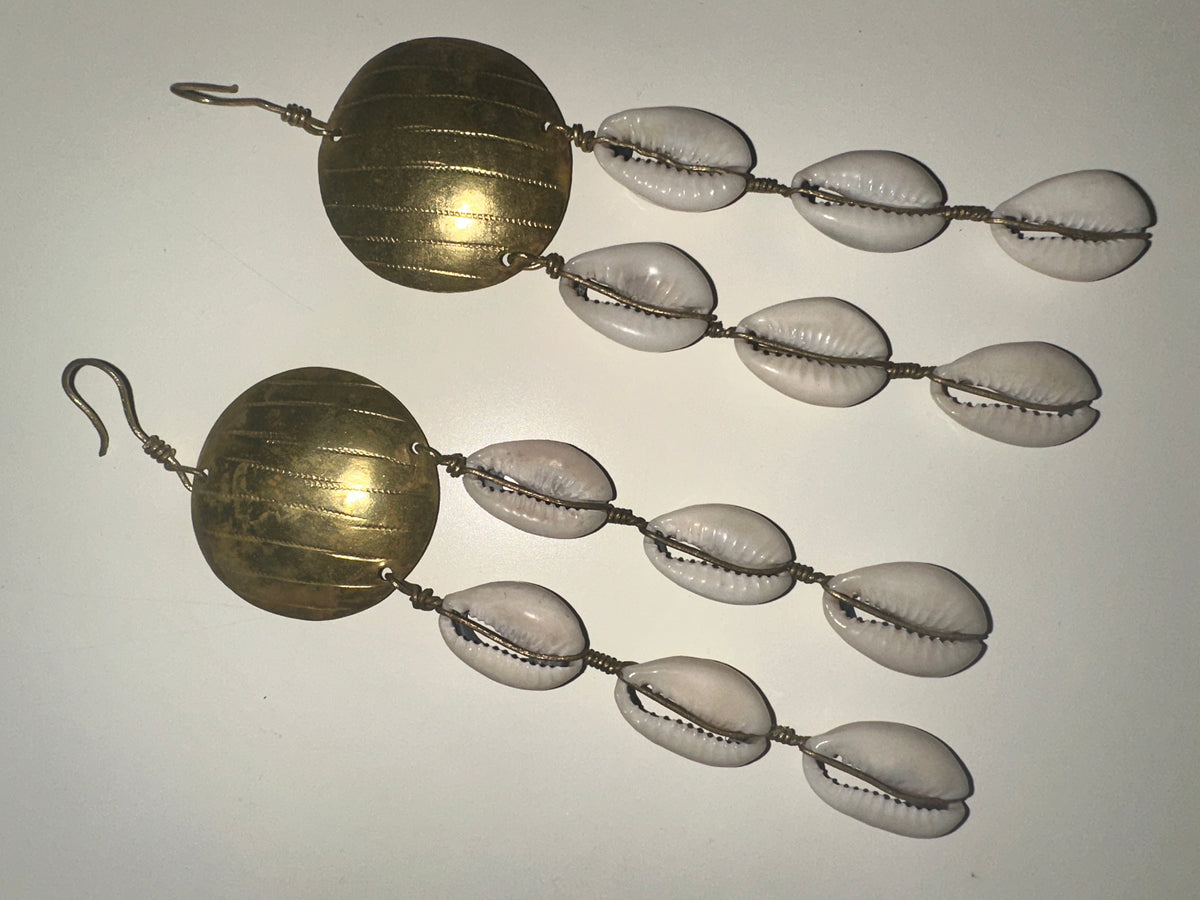 Boucles d'oreilles "Cauris Bohème"