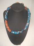 Collier ethnique en wax