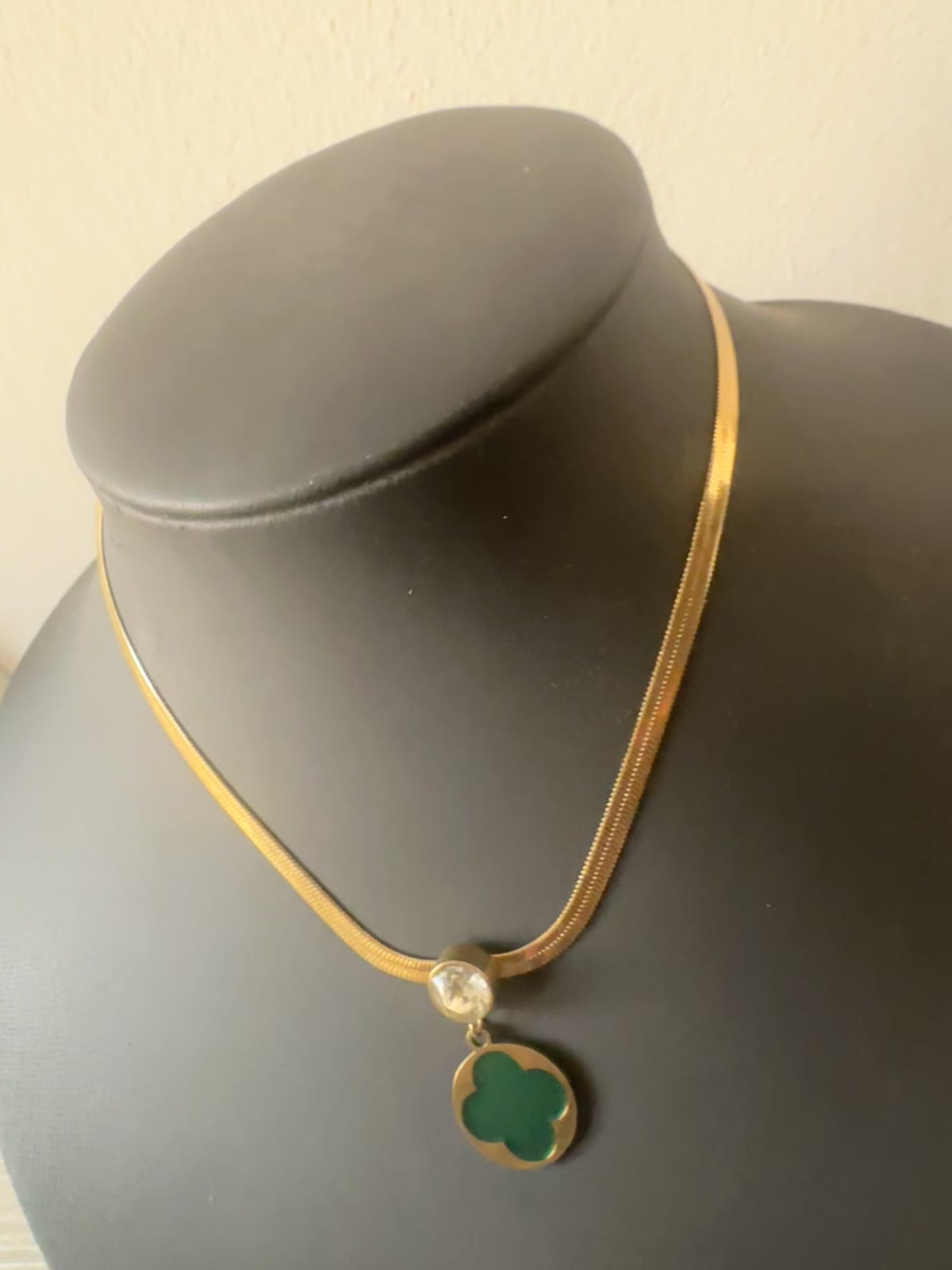 Collier "Trèfles Emeraudes"