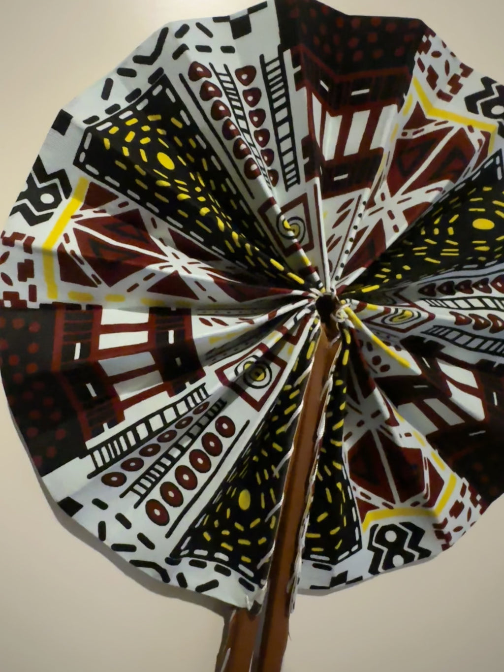 Eventail Africain - Tons marron